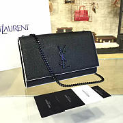 YSL Monogram Kate In Embossed Crocodile Shiny Leather 4754 - 1