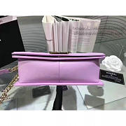 Chanel Quilted Lambskin Medium Boy Bag Violet A67086 VS02341 - 6