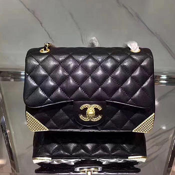 Chanel Calfskin Small Flap Bag Black A98256 VS05001