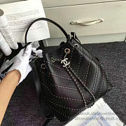 Chanel Calfskin Bucket Bag Black A93598 VS08022 - 2