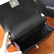 Chanel Multicolor Chevron Quilted Medium Boy Bag Black A67086 VS08027 - 4