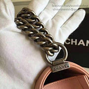 Chanel Medium Chevron Lambskin Quilted Boy Bag Pink A13044 VS03443 - 2