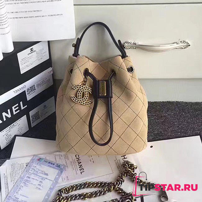 Chanel Calf Leather Mini Bucket Bag 170304 VS05087 - 1