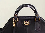 GUCCI Re(Belle) Suede Medium Top Handbag (Black) ‎516459 - 2