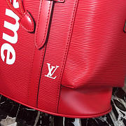 louis vuitton supreme backpack red water ripple m41709 - 6