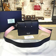 Prada plex ribbon bag black and pink 4249 - 4