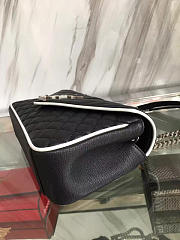 YSL Envelop Satchel Black And White 4814 - 3