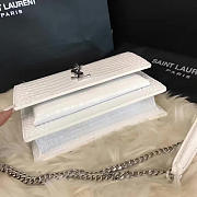 YSL Sunset Chain Wallet In Crocodile Embossed Shiny Leather 4834 - 6