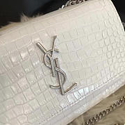 YSL Sunset Chain Wallet In Crocodile Embossed Shiny Leather 4834 - 5