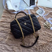 Chanel Bowling Bag Jersey & Gold-Tone Metal A69924 Black - 2