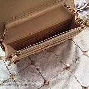 chanel lambskin mini chain wallet beige a81024 vs01851 - 4