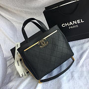 CHANEL Small Shopping Bag (Black) 57563 - 2
