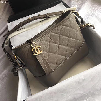 Chanel's Gabrielle Small Hobo Bag (Dark Gray) 