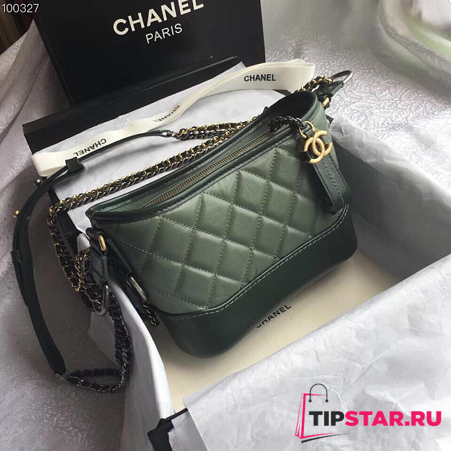 Chanel's Gabrielle Small Hobo Bag (Green)  - 1