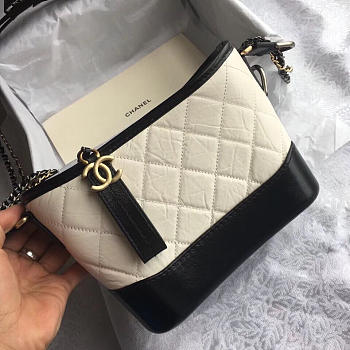 Chanel's Gabrielle Small Hobo Bag (White Spell Black) 