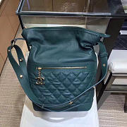 Chanel Hippie Shoulder Bucket Bag Green  - 1