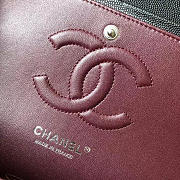CHANEL Caviar lambskin Leather Flap Bag Black Silver 25cm  - 5