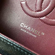 CHANEL Caviar lambskin Leather Flap Bag Black Silver 25cm  - 4