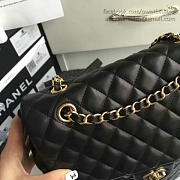 Chanel Quilted Lambskin Backpack Black Gold Hardware Medium - 3
