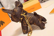 Louis Vuitton French Dog Pendant Key Ring Decoration - 5