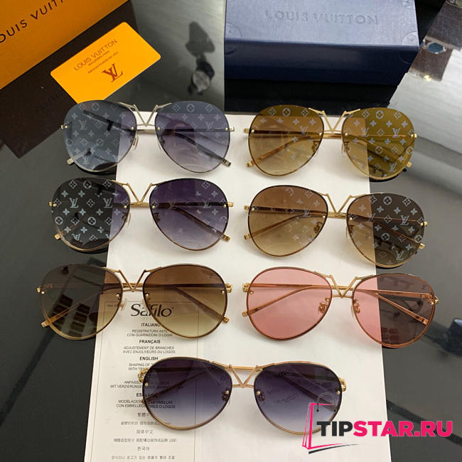 Louis Vuitton Ladies Round Frame Sunglasses - 1