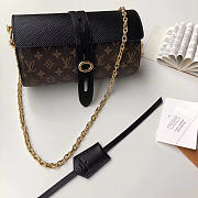 Louis Vuitton Original Single New Diagonal Chain Bag M44158 Black - 1