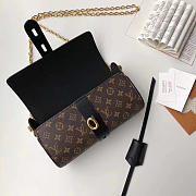 Louis Vuitton Original Single New Diagonal Chain Bag M44158 Black - 5