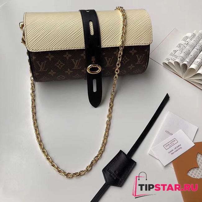 Louis Vuitton Original Single New Diagonal Chain Bag M44158 White - 1