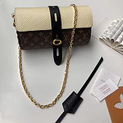 Louis Vuitton Original Single New Diagonal Chain Bag M44158 White - 1