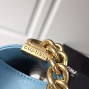 Chanel Sheepskin Classic Rhombic Hot Mom Explosion Blue A67086 - 6