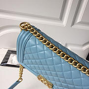 Chanel Sheepskin Classic Rhombic Hot Mom Explosion Blue A67086 - 3