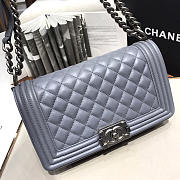 Chanel Sheepskin Classic Diamond Hot Mama Burst Grey Silver Hardware A67086 - 6