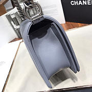 Chanel Sheepskin Classic Diamond Hot Mama Burst Grey Silver Hardware A67086 - 4