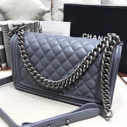 Chanel Sheepskin Classic Diamond Hot Mama Burst Grey Silver Hardware A67086 - 3