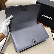 Chanel Sheepskin Classic Diamond Hot Mama Burst Grey Silver Hardware A67086 - 2