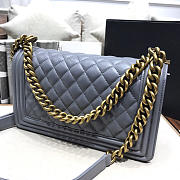 Chanel Sheepskin Classic Diamond Hot Mama Burst Gray Gold Hardware A67086 - 2