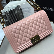 Chanel Sheepskin Classic Diamond Hot Mom Burst Ppink Gold Hardware A67086 - 6