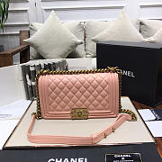 Chanel Sheepskin Classic Diamond Hot Mom Burst Ppink Gold Hardware A67086 - 4