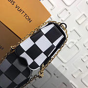 LV Original Single Female Bag 53023 White Grid - 2