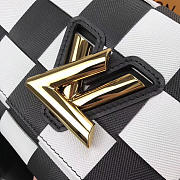 LV Original Single Female Bag 53023 White Grid - 6