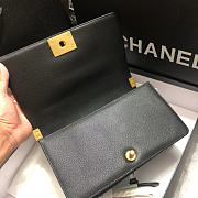 Chanel Original QualityLarge V Fine Ball Black Gold Hardware 67086 - 2