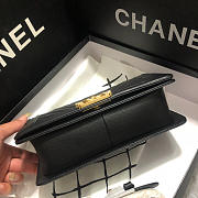 Chanel Original QualityLarge V Fine Ball Black Gold Hardware 67086 - 4
