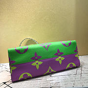 LV onthego handbag m44570 green plus purple - 6