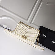 Chanel Wrinkled Calfskin White Gold Hardware - 4