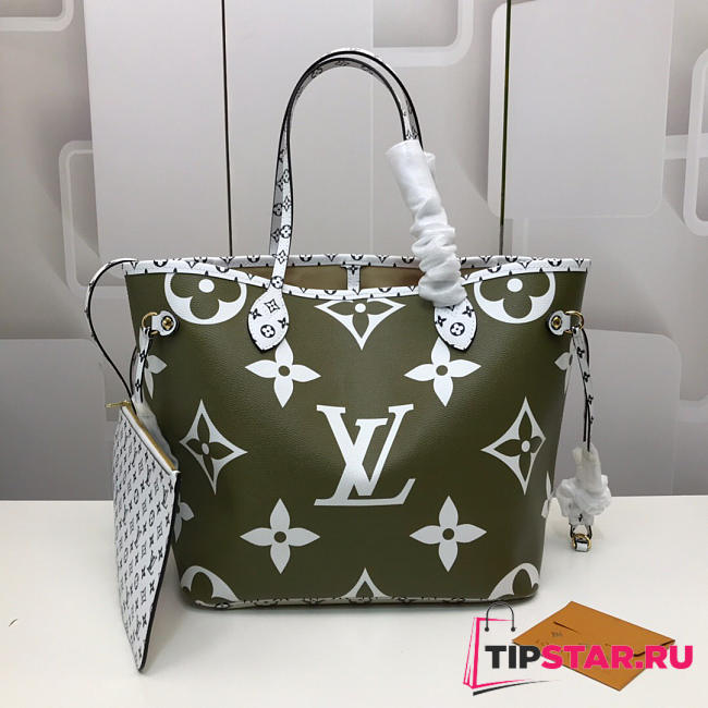 LV Neverfull m44568 green spell 31cm - 1