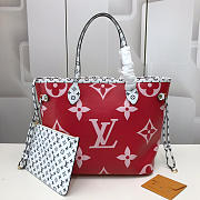 LV Neverfull m44568 red spell 31cm - 1