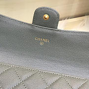 Chanel Classic Cf Long Lychee Purse Green - 6