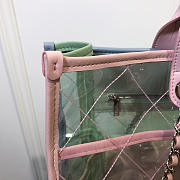 Chanel Spring And Summer Explosions Pvc Lambskin Color Transparent Handbag Pink - 2