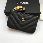 Chanel Wallet 82365 Black Size 14.5x9.5x0.9 cm - 6