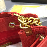 Chanel's Latest Drawstring Bucket Bag Big Red - 2